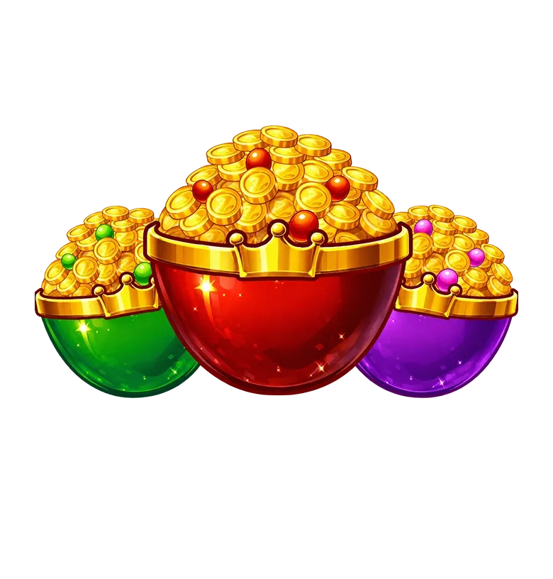 3 Crowned Pots mobile action banner character