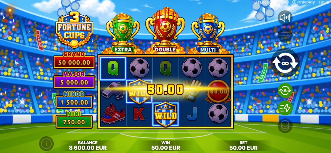 3 Fortune Cups gameplay screenshot 1