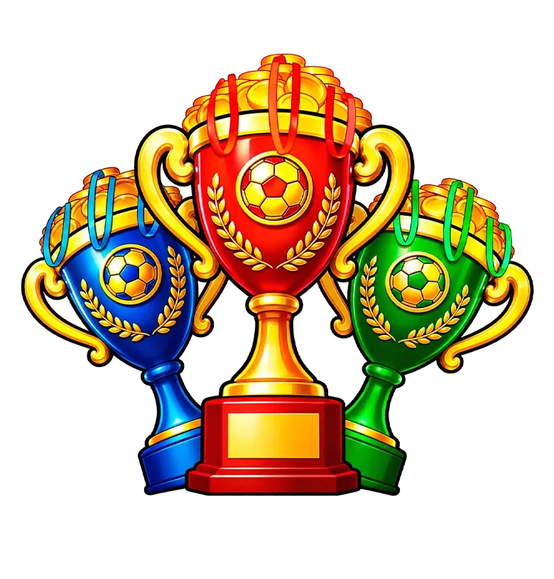 3 Fortune Cups mobile action banner character