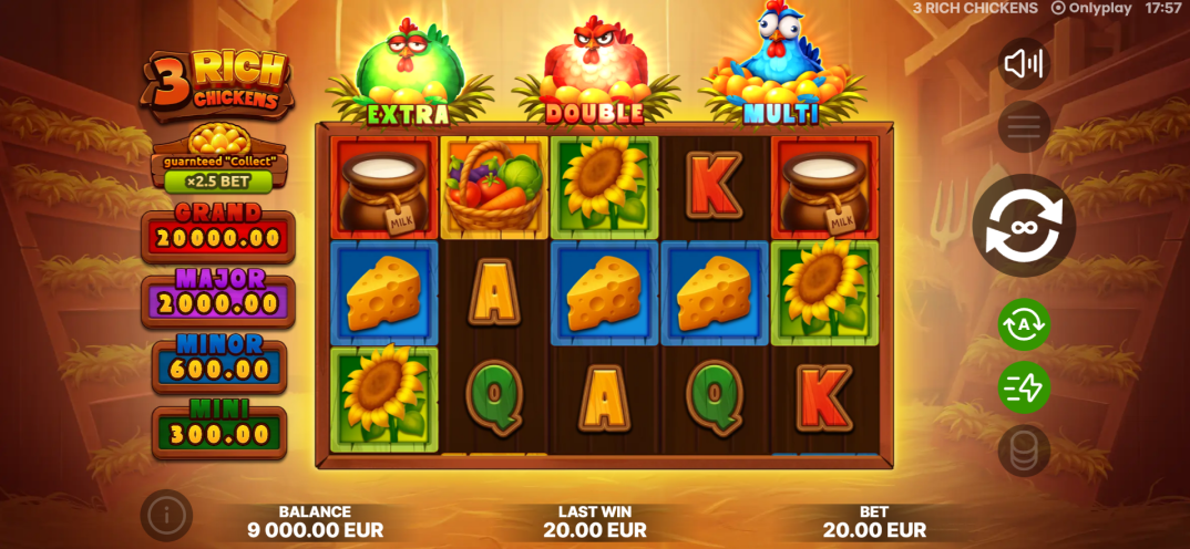 3 Rich Chickens gameplay screenshot 1