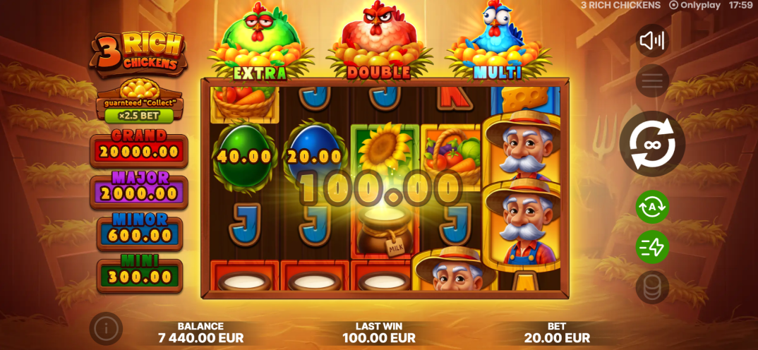 3 Rich Chickens gameplay screenshot 5
