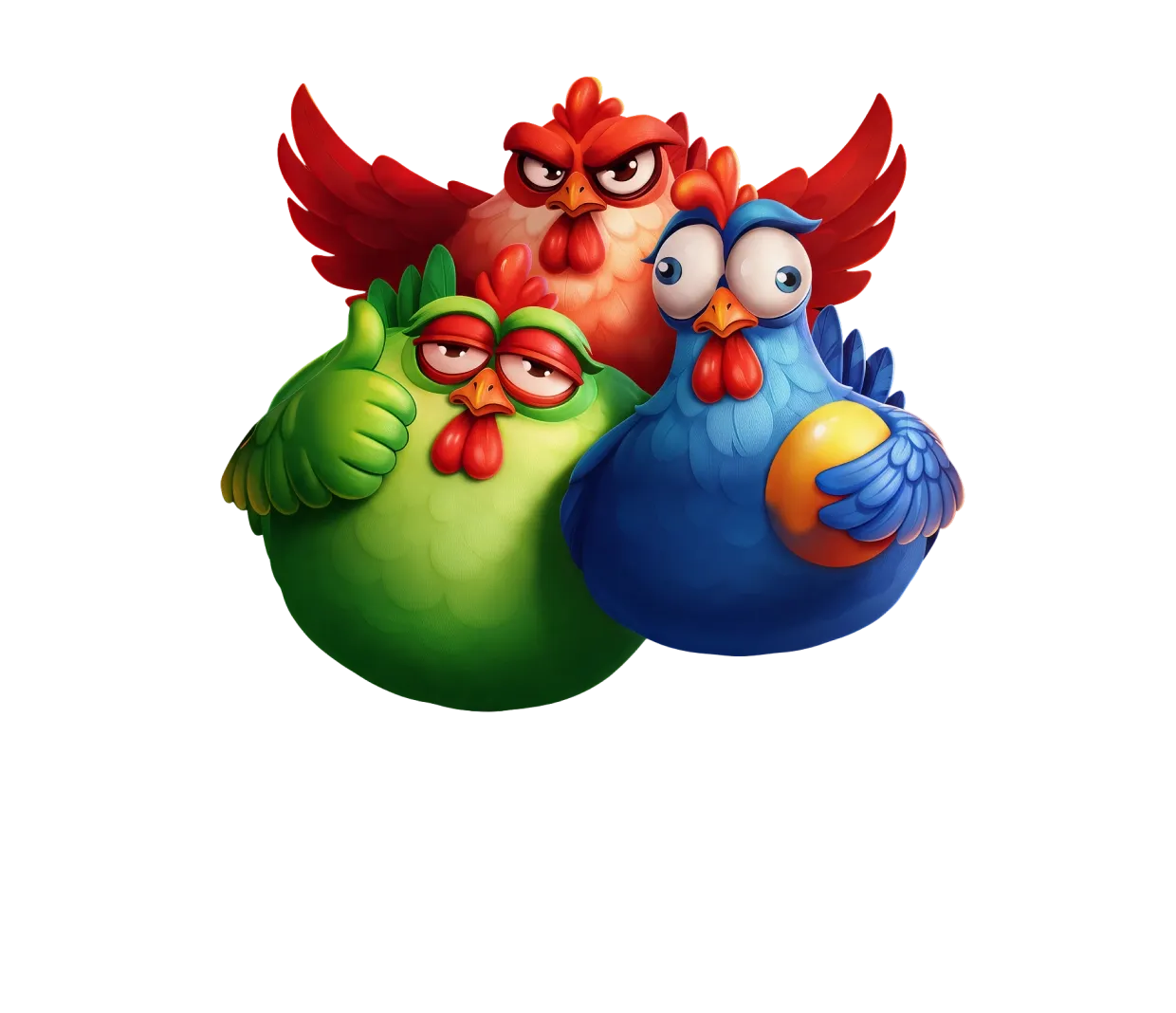 3 Rich Chickens hero character
