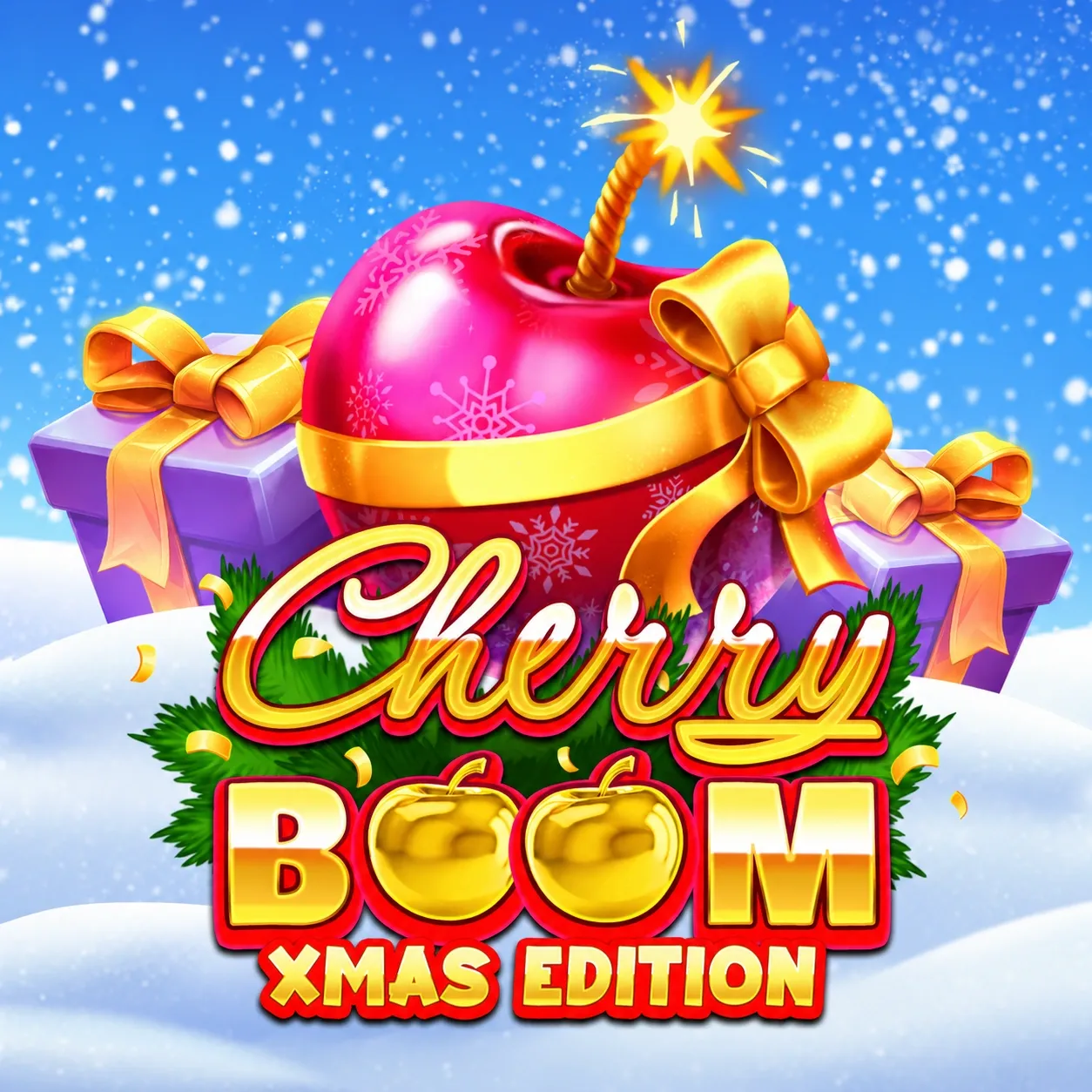 Cherry Boom Christmas game card image