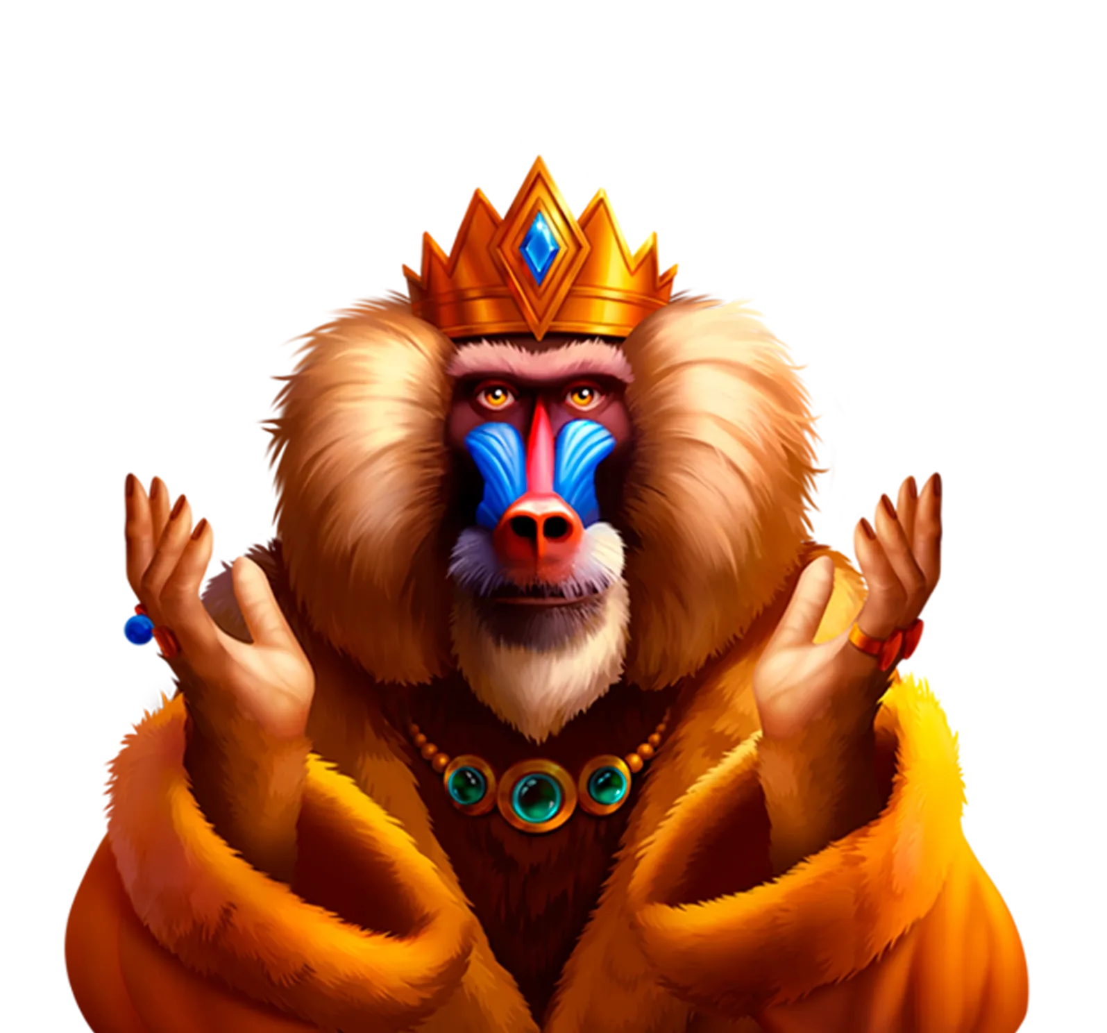 Gold of Baboon desktop action banner character