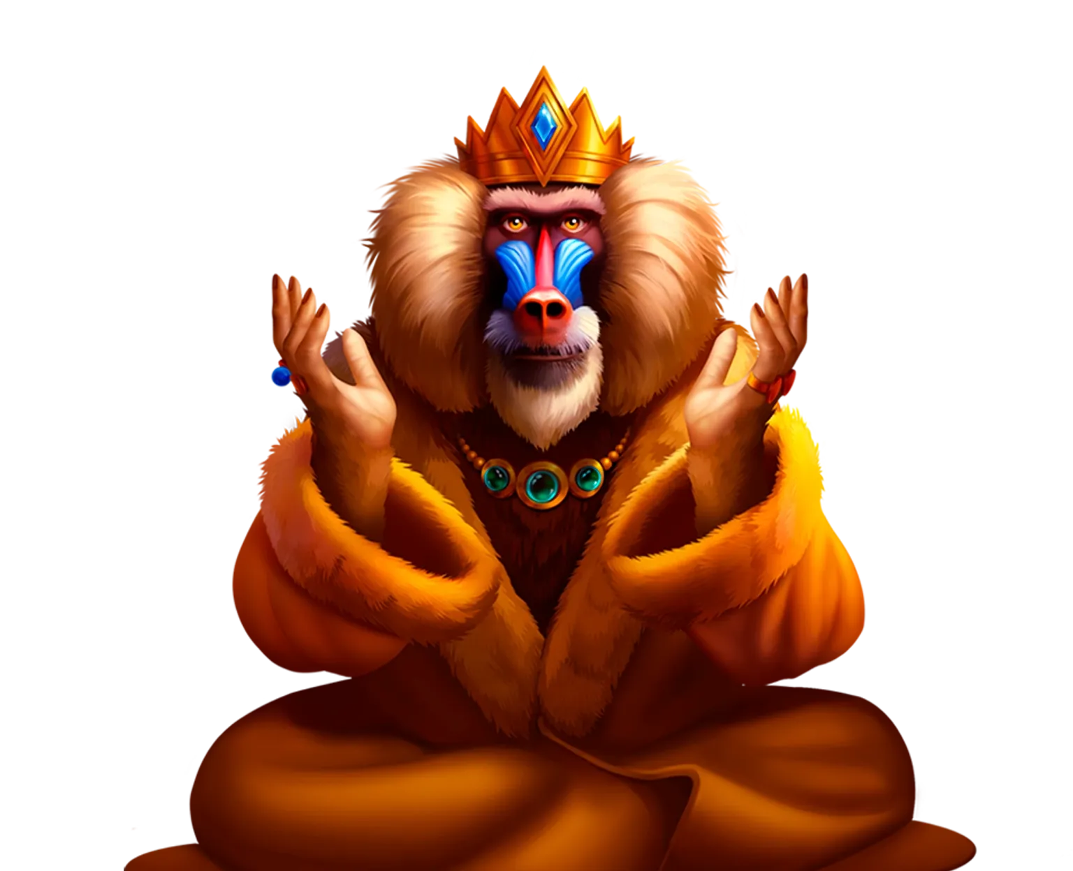 Gold of Baboon tablet action banner character