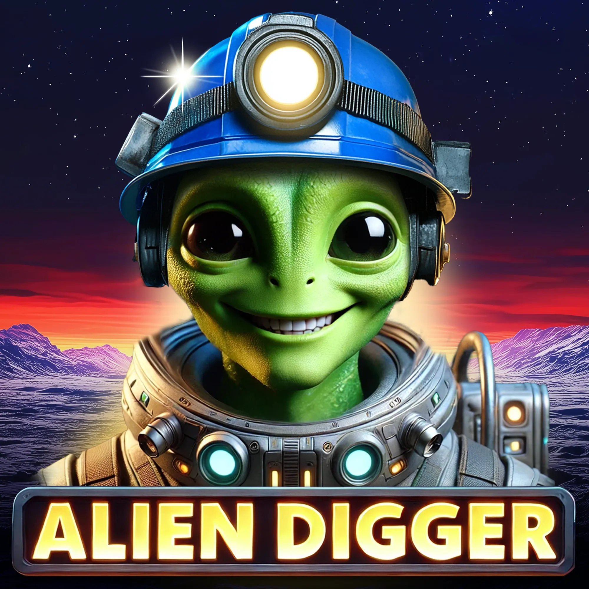 Alien Digger game card image