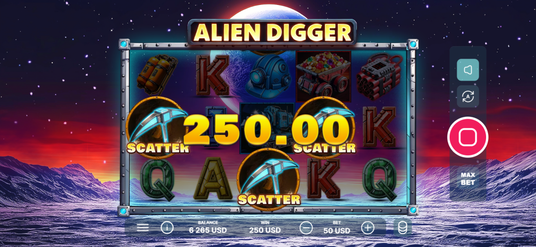 Alien Digger gameplay screenshot 2