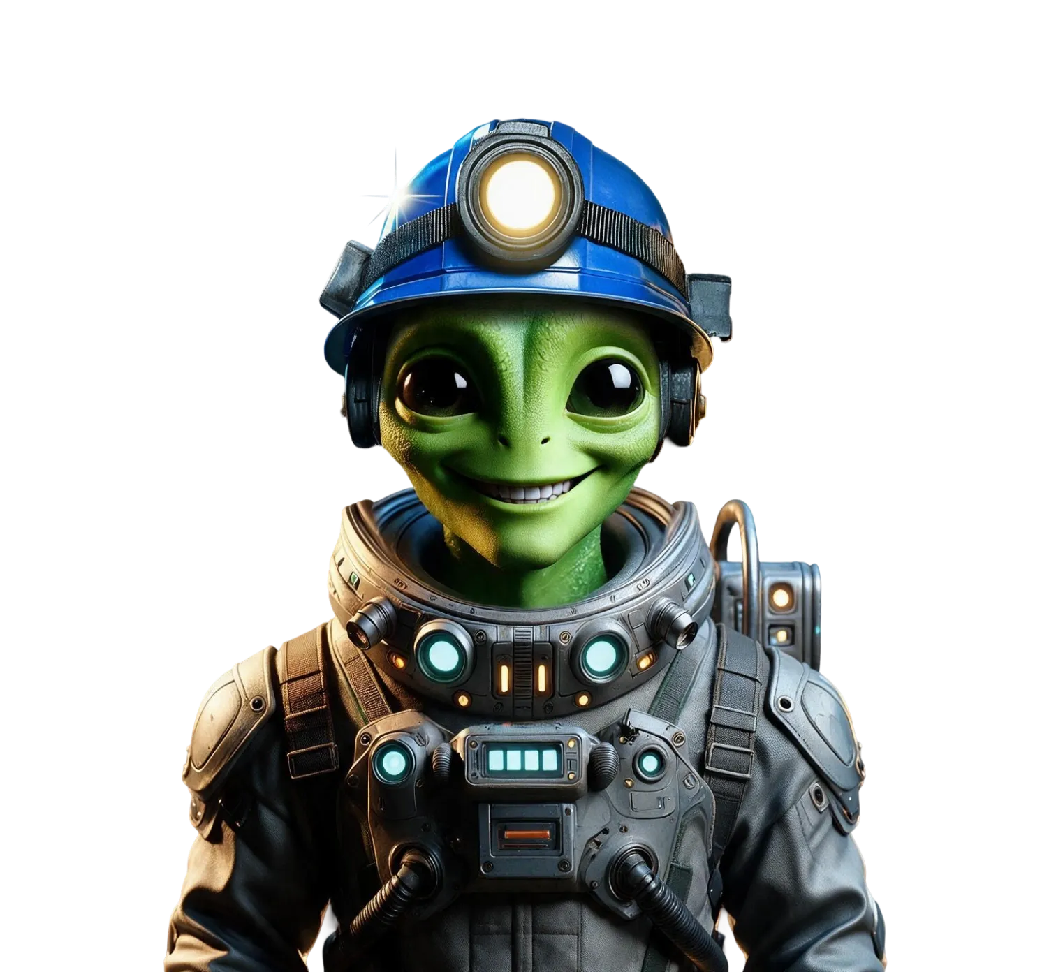 Alien Digger desktop action banner character