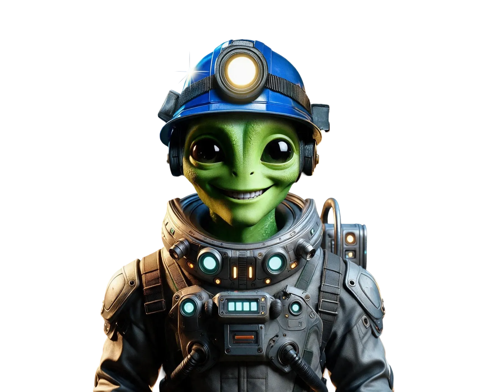 Alien Digger tablet action banner character
