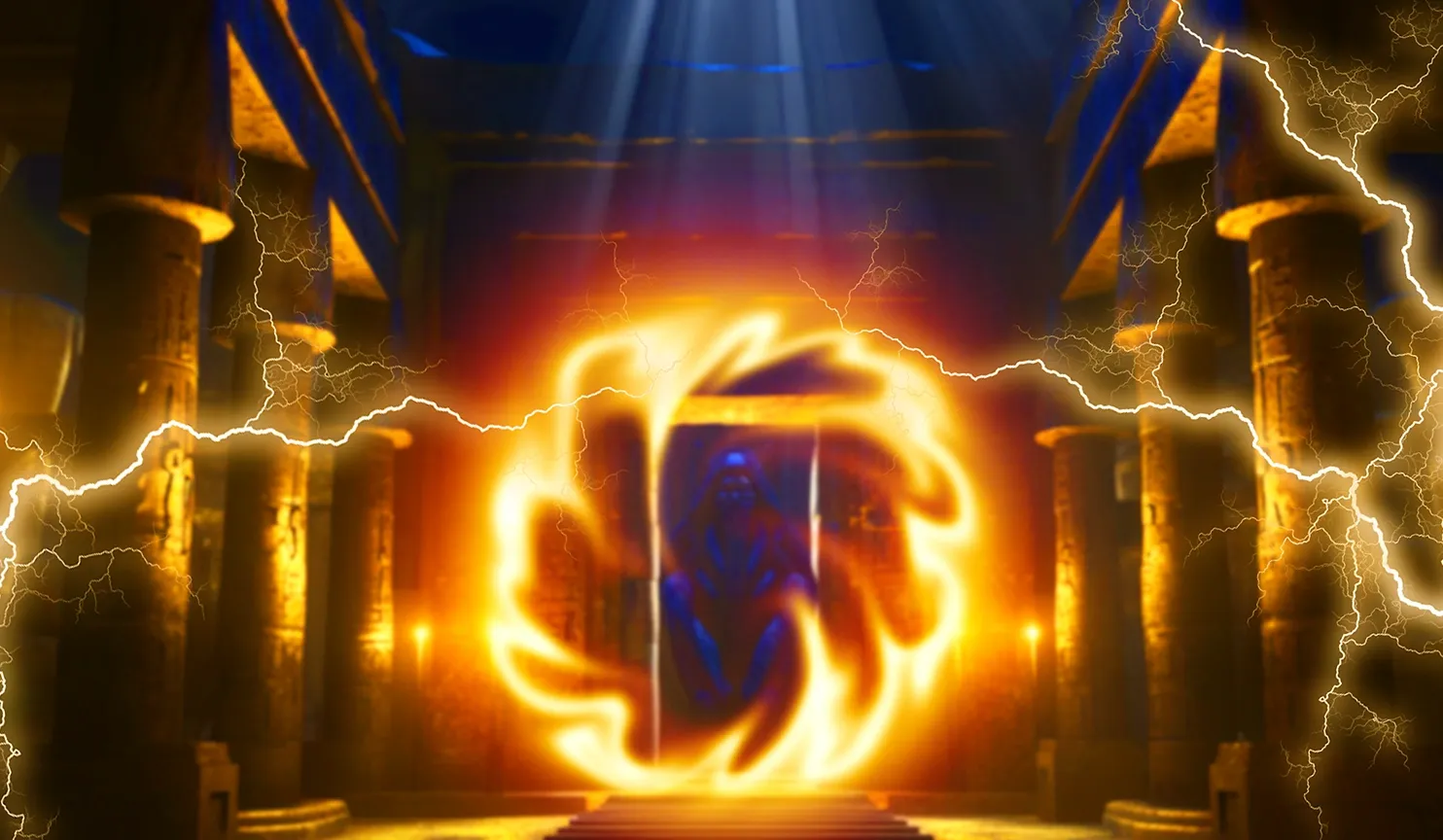 Anubis’ Obelisk mobile action banner background