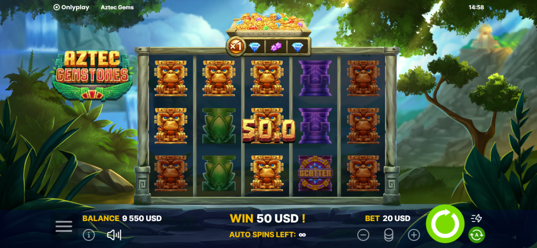 Aztec Gemstones gameplay screenshot 2