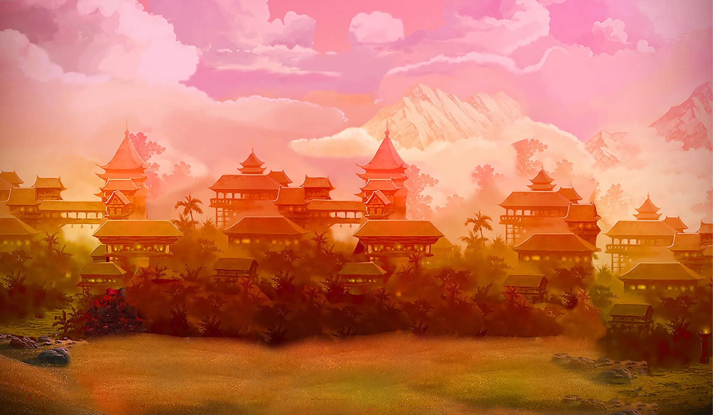 Book of Bamboo tablet action banner background