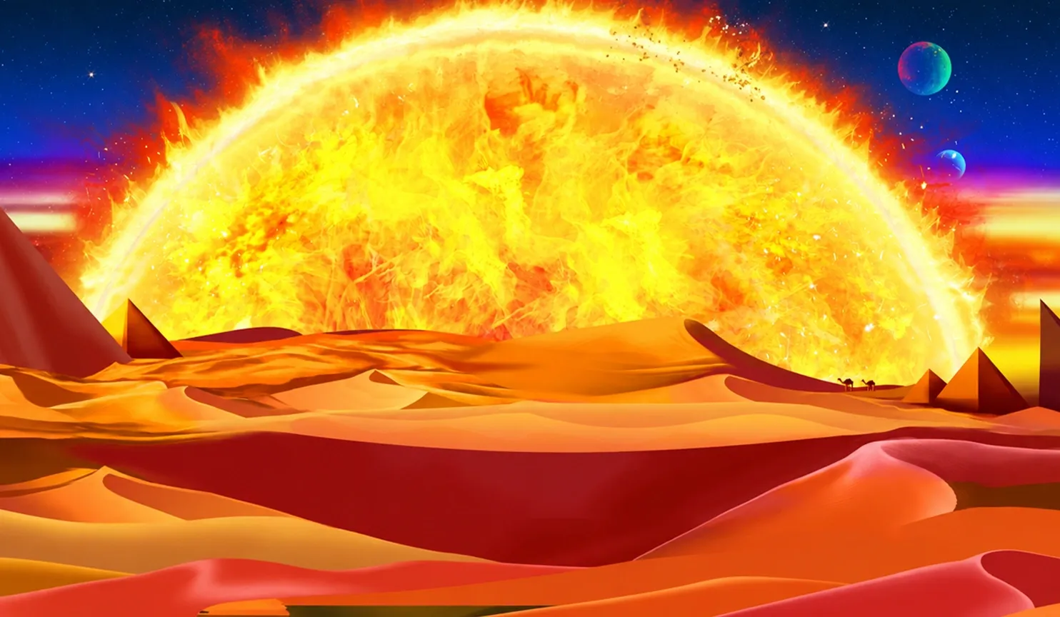 Book of Eye mobile action banner background