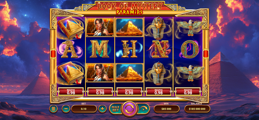 Book of Mystery Pyramids gameplay screenshot 2
