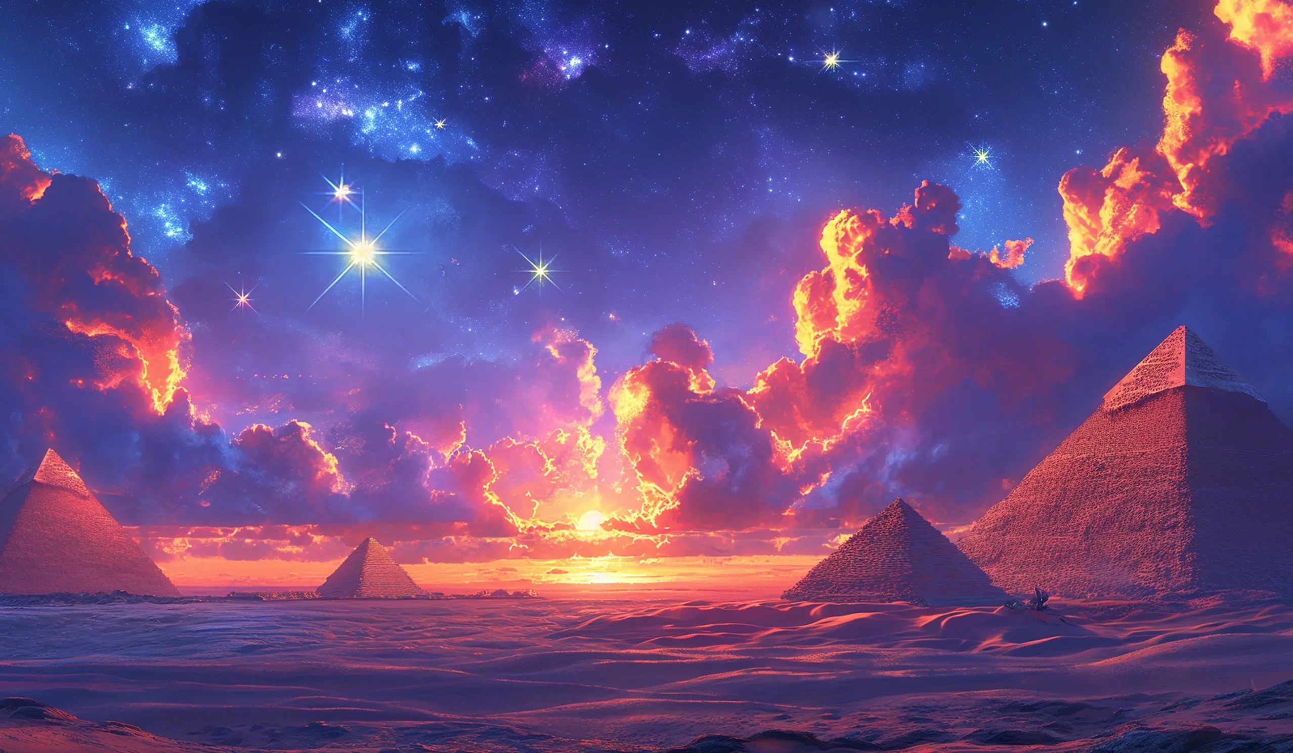 Book of Mystery Pyramids desktop action banner background