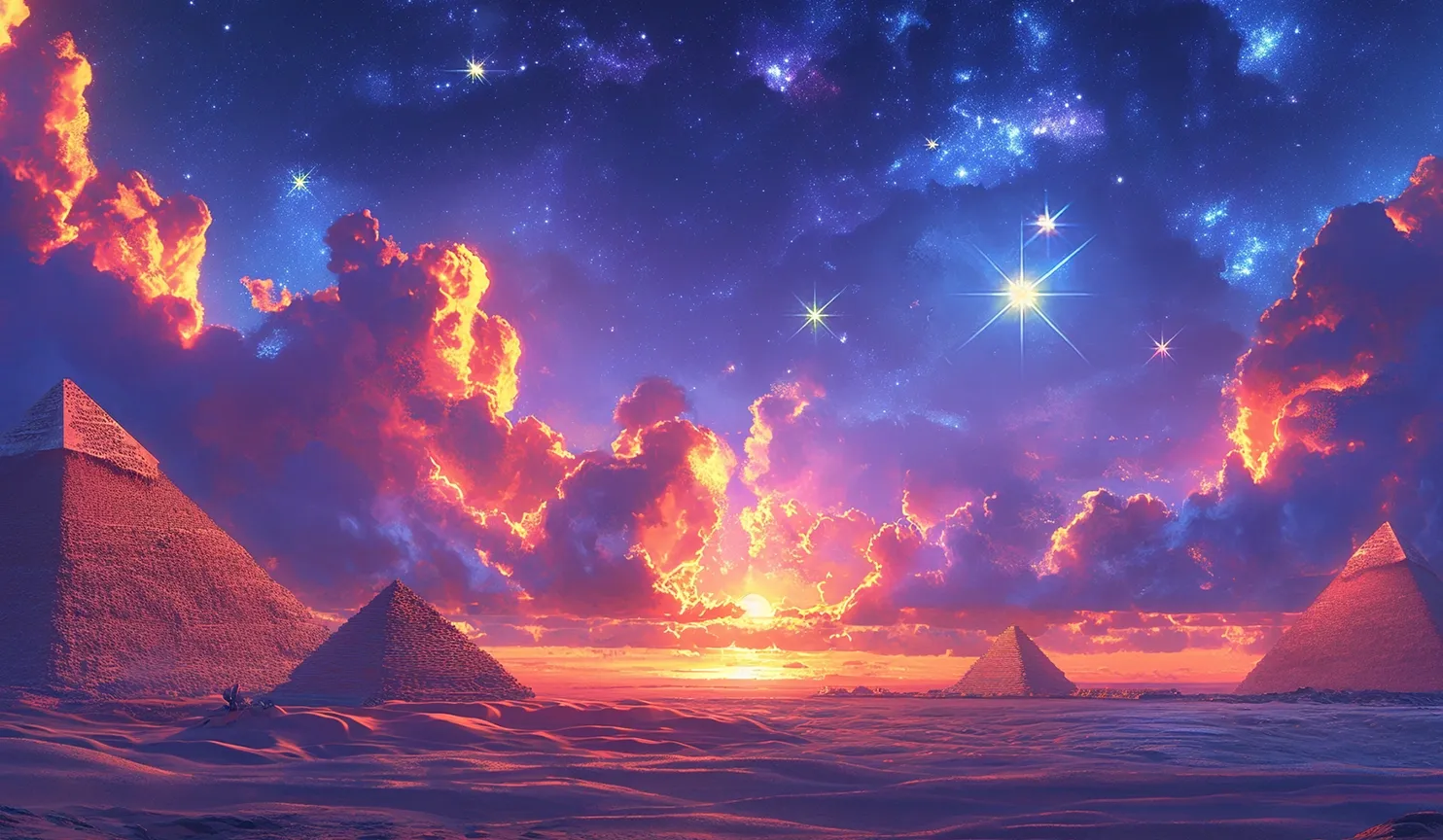 Book of Mystery Pyramids mobile action banner background