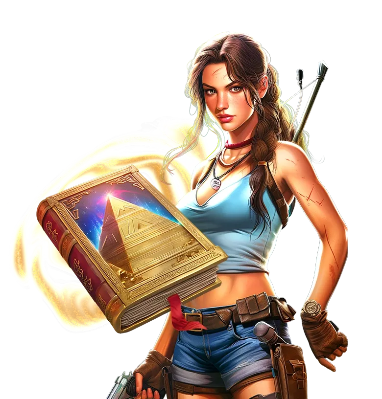 Book of Mystery Pyramids mobile action banner character