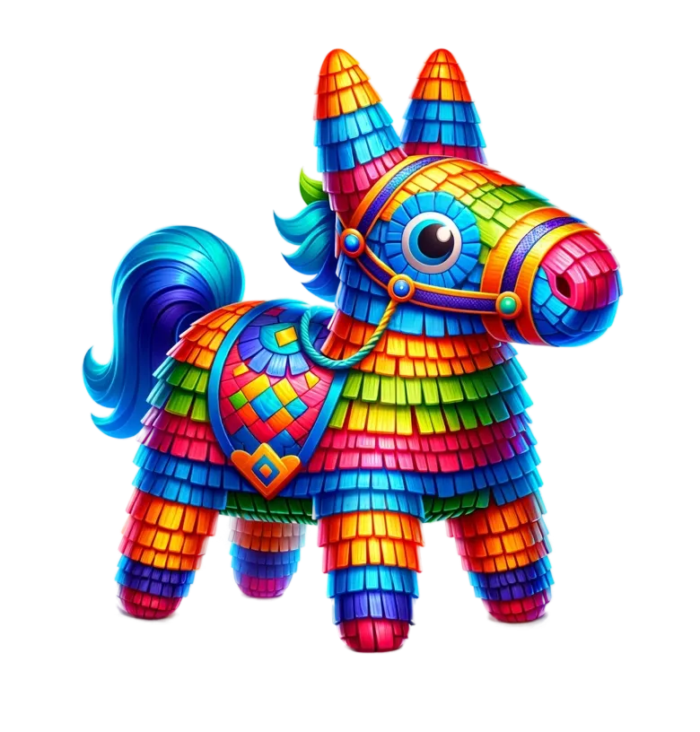 Book of Pinata mobile action banner character