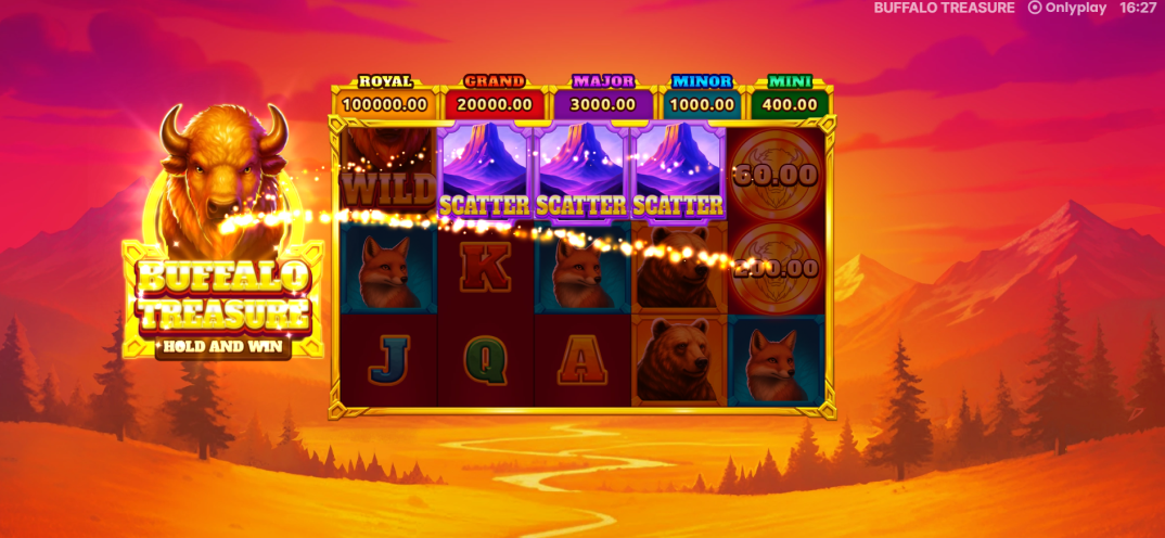 Buffalo Treasure: Hold&Win gameplay screenshot 2