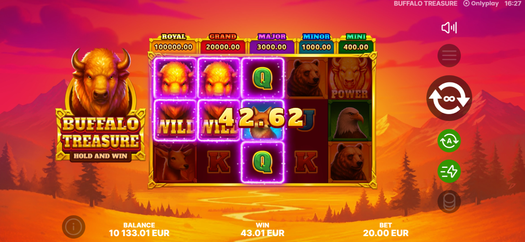 Buffalo Treasure: Hold&Win gameplay screenshot 4