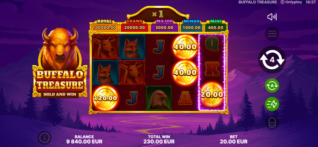 Buffalo Treasure: Hold&Win gameplay screenshot 5