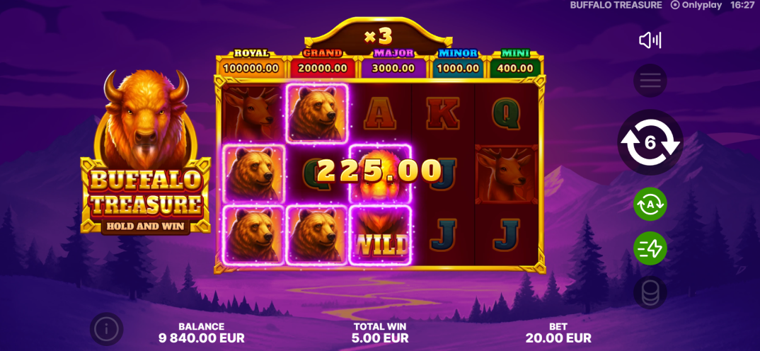 Buffalo Treasure: Hold&Win gameplay screenshot 6