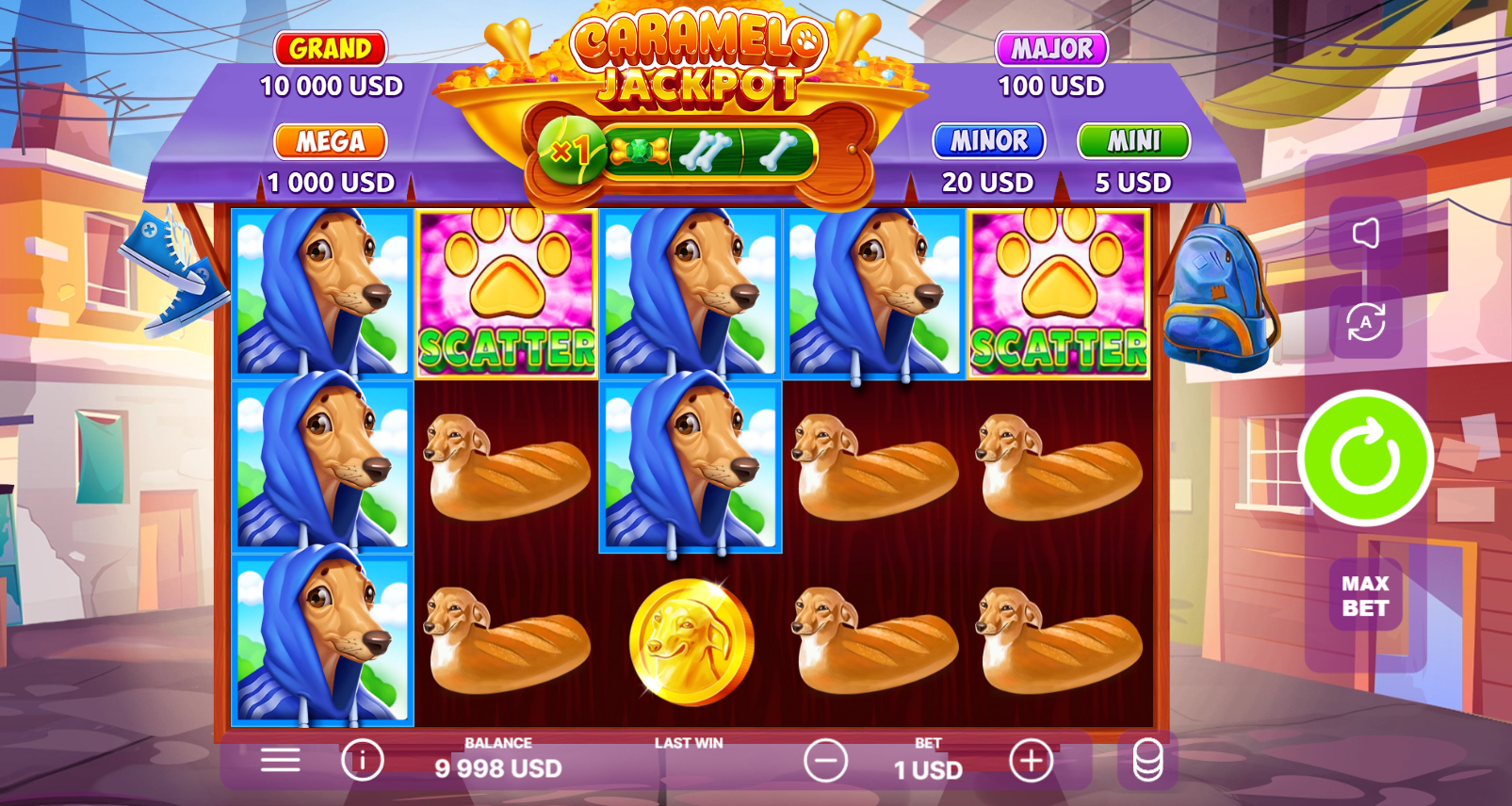 Caramelo Jackpot gameplay screenshot 1