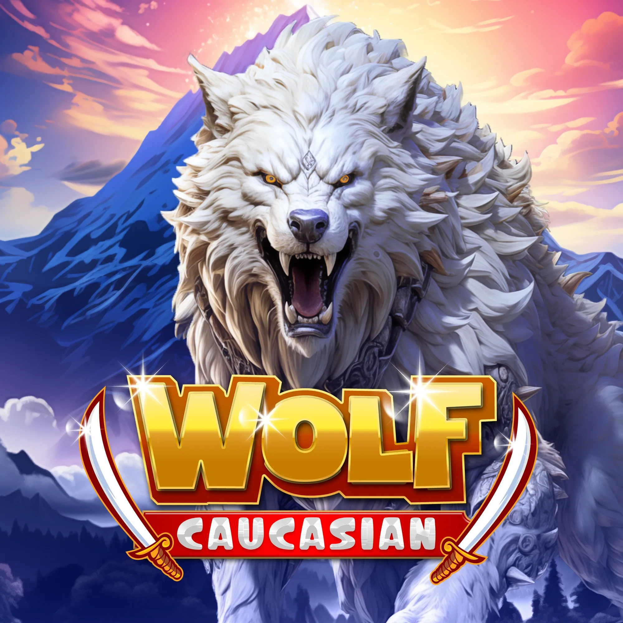 Caucasian wolf game card image