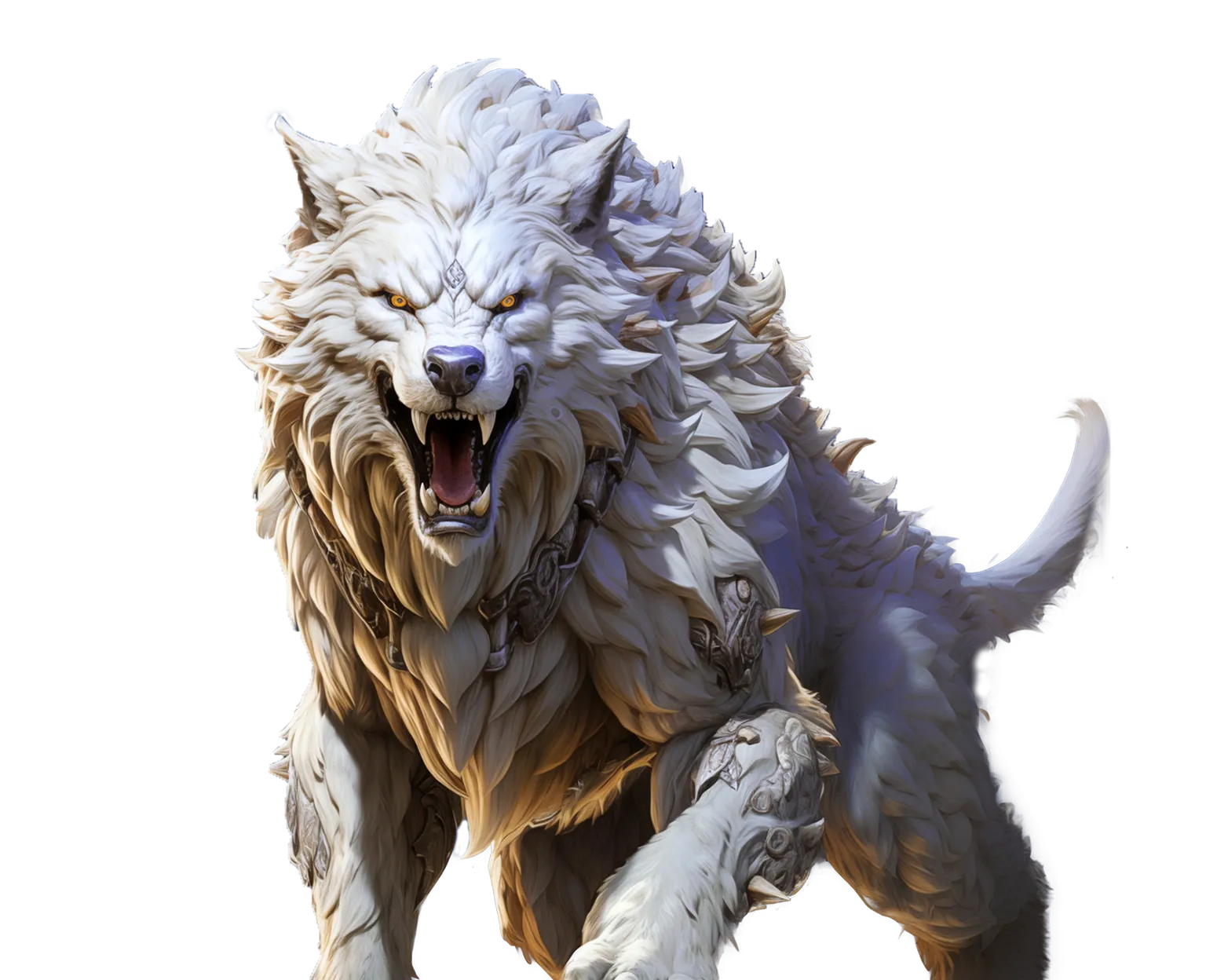 Caucasian wolf tablet action banner character