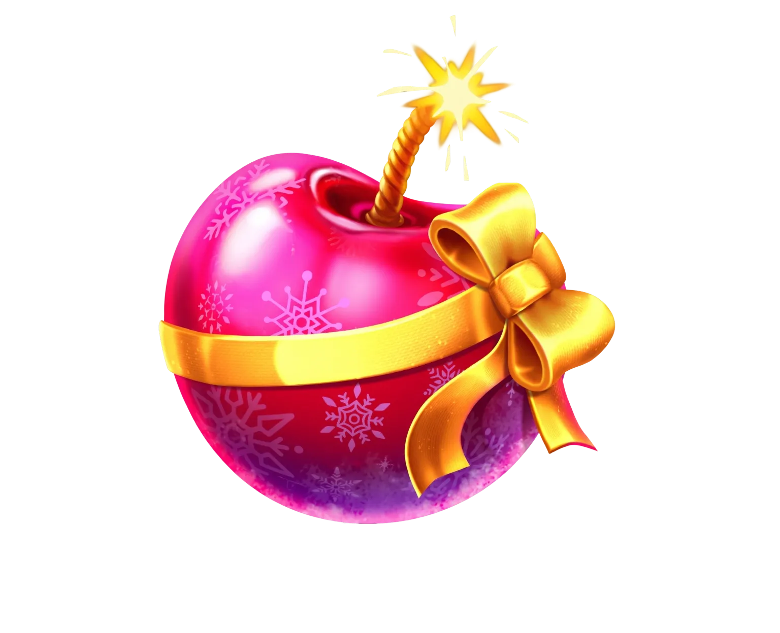 Cherry Boom Christmas tablet action banner character