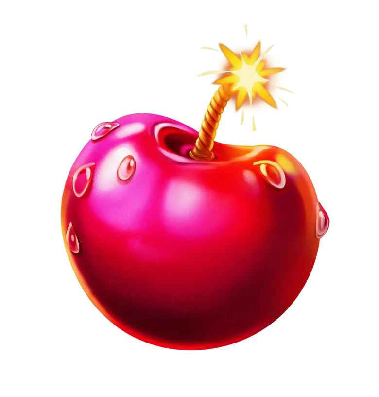 Cherry Boom mobile action banner character
