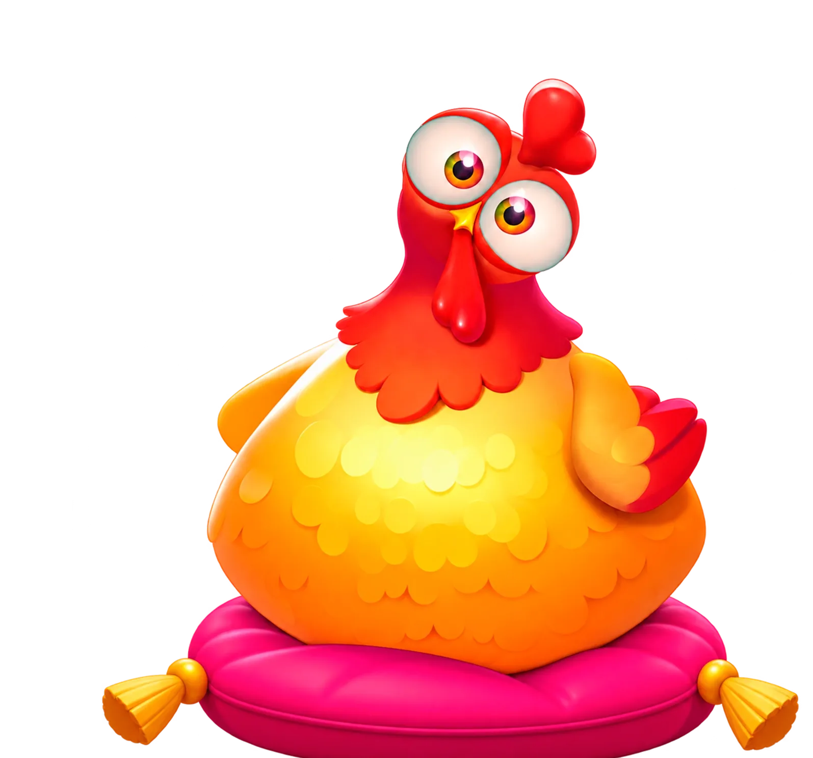 Chicken Plinko desktop action banner character
