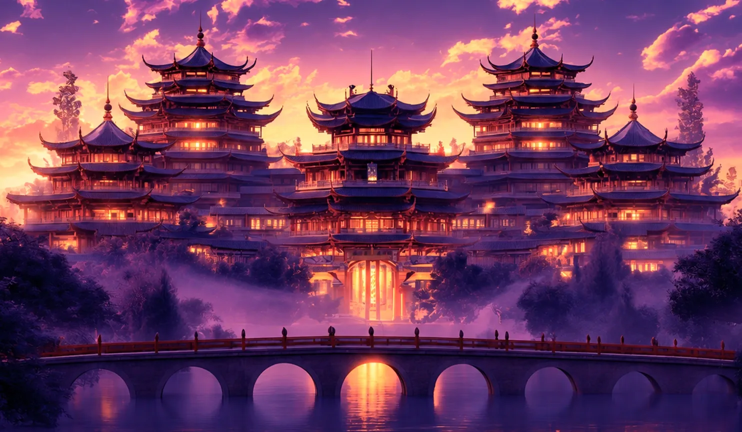 Chinese Express mobile action banner background