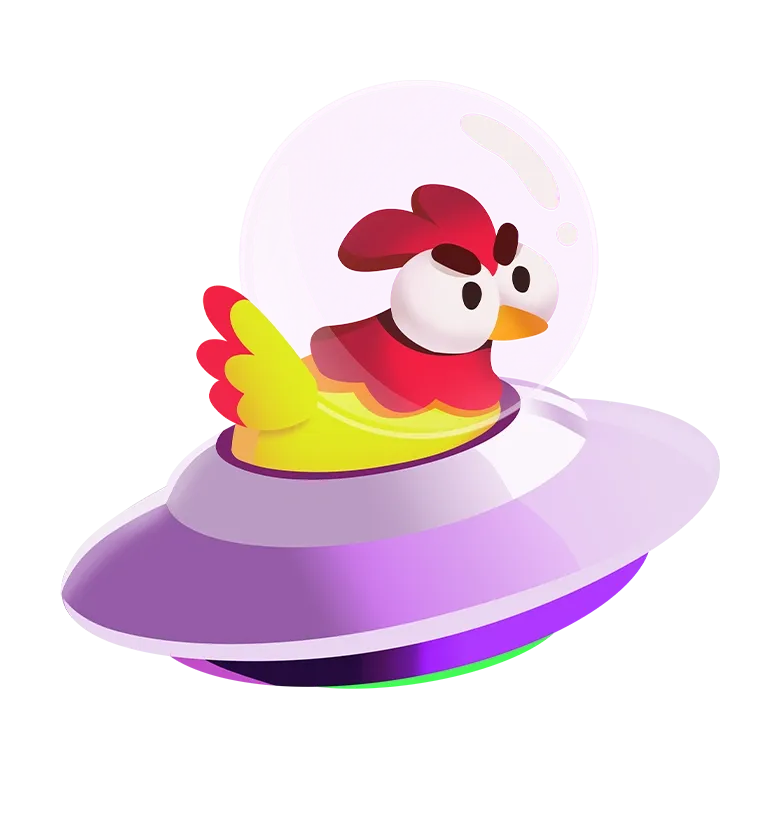 ChiX mobile action banner character