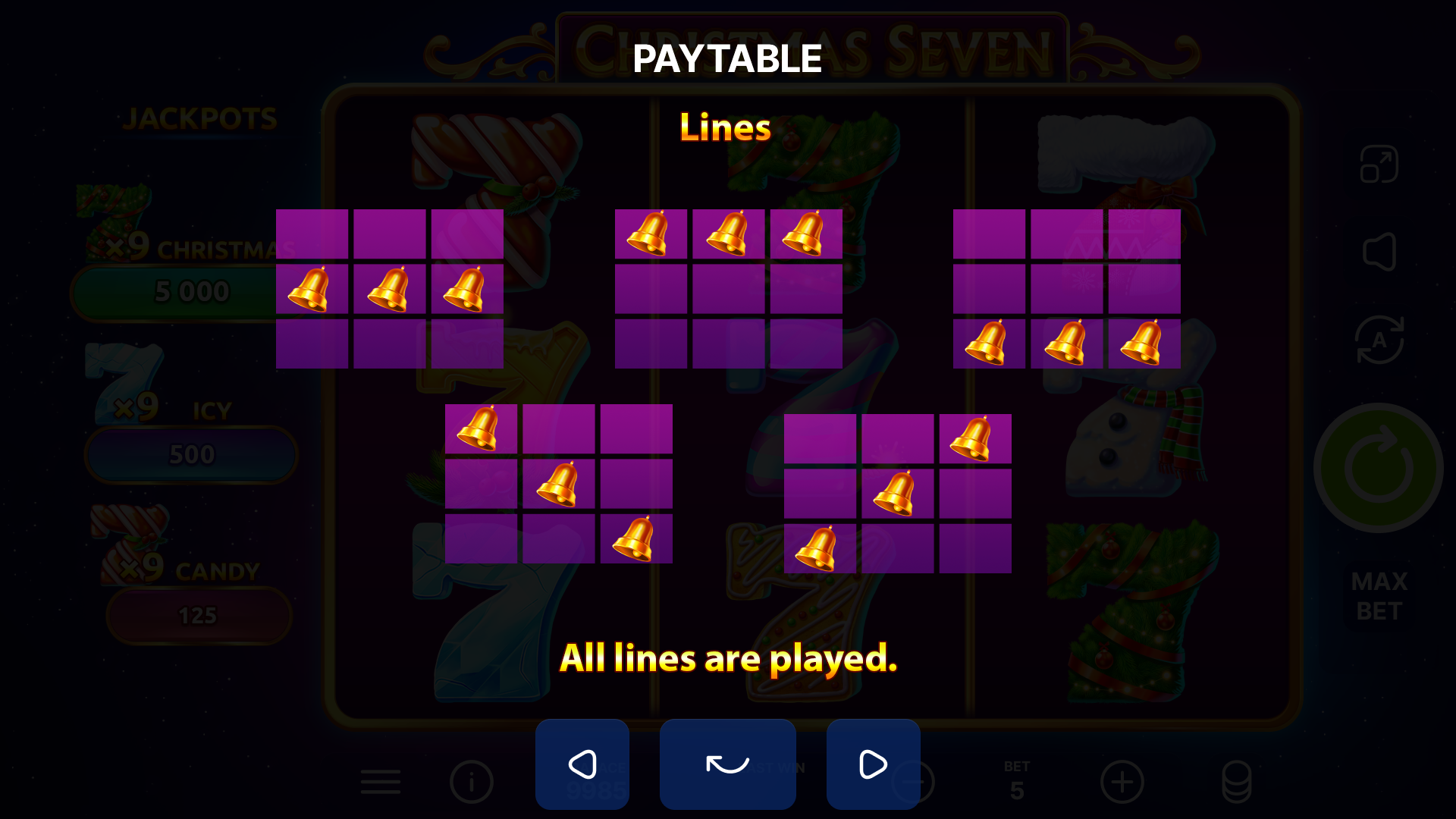 Christmas Seven gameplay screenshot 1