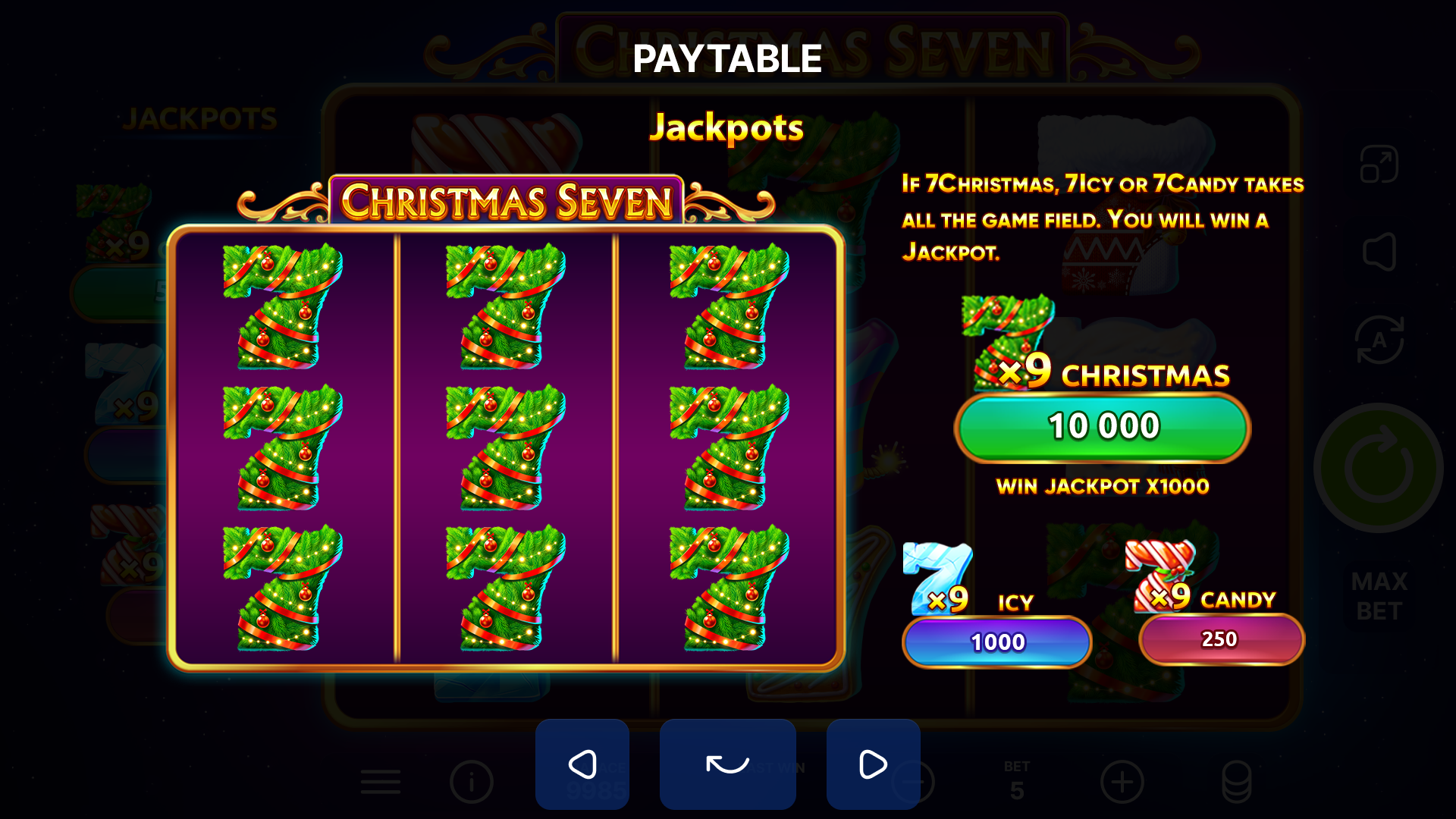 Christmas Seven gameplay screenshot 2