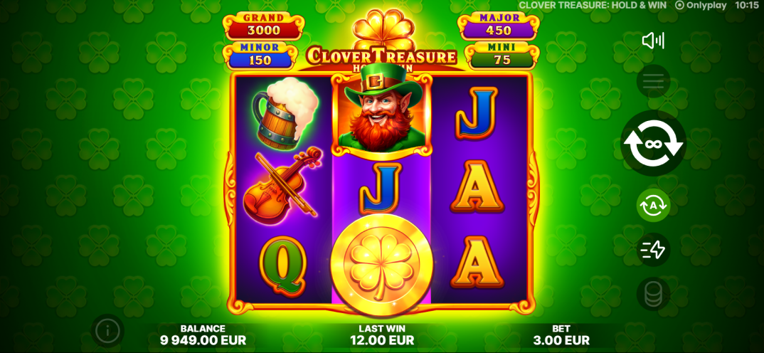 Clover Treasure: Hold&Win gameplay screenshot 3