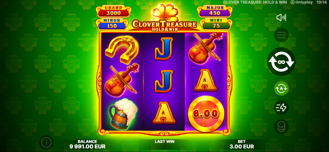 Clover Treasure: Hold&Win gameplay screenshot 5