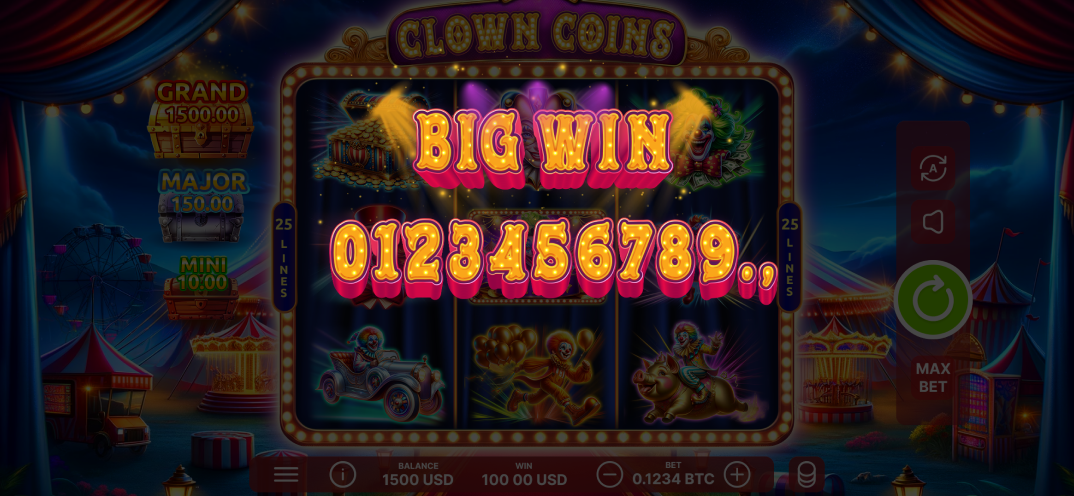 Clown Coins gameplay screenshot 1