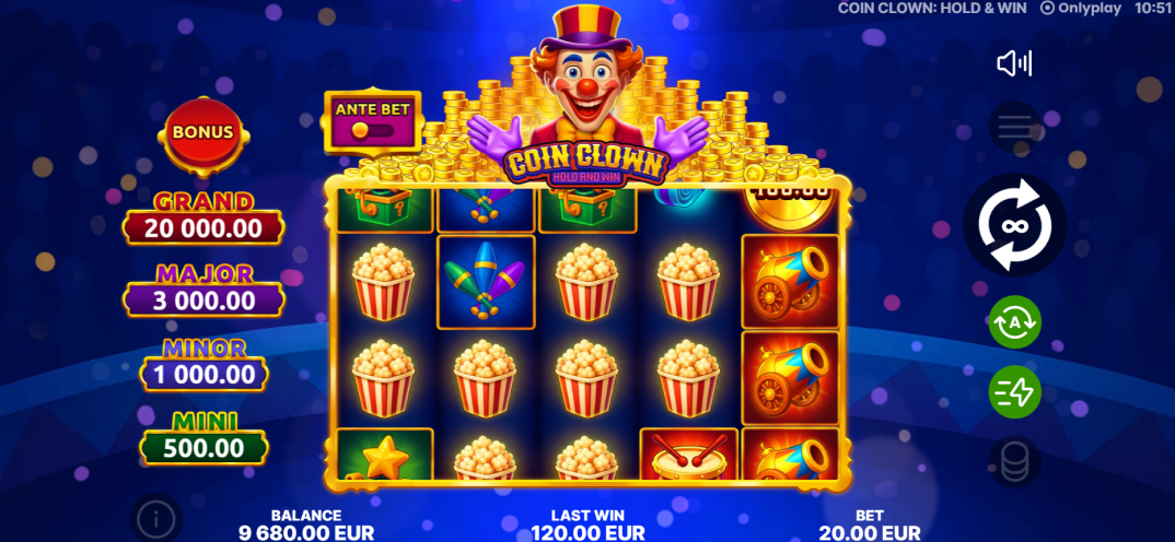 Coin Clown: Hold & Win gameplay screenshot 1