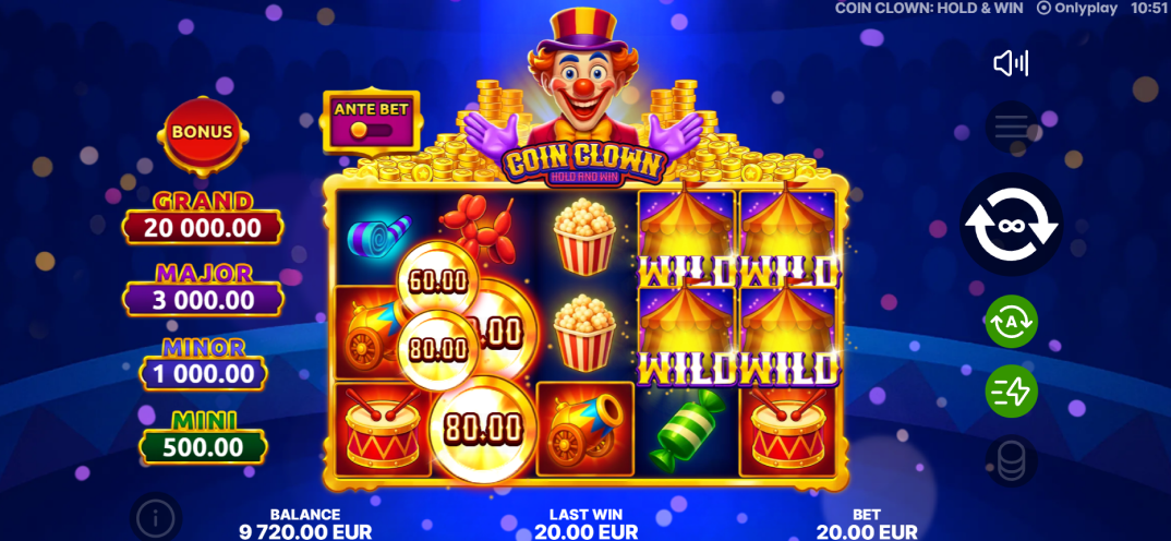 Coin Clown: Hold & Win gameplay screenshot 2