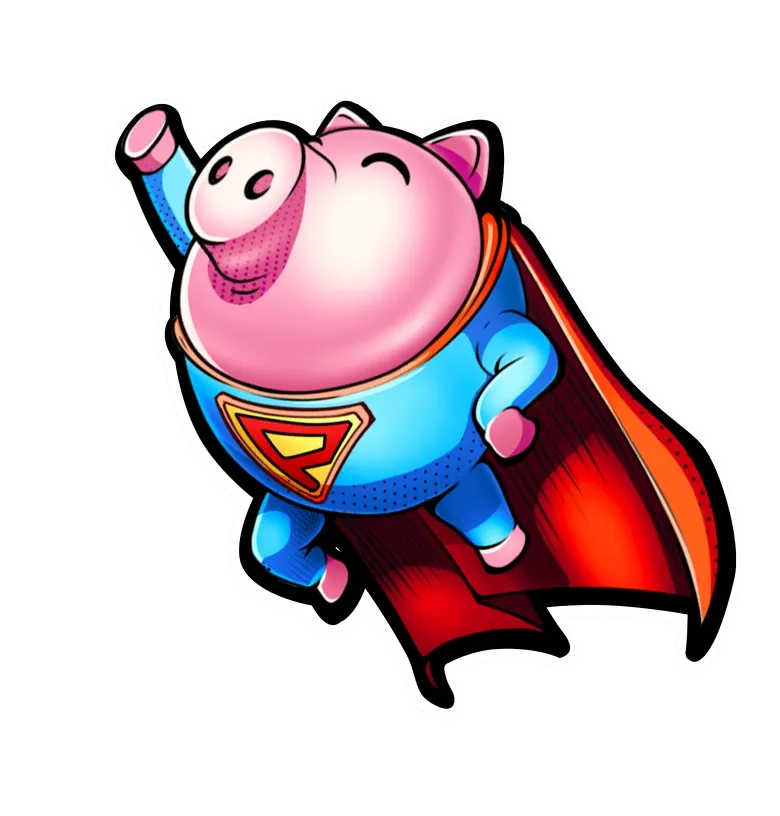 Comics Store mobile action banner character