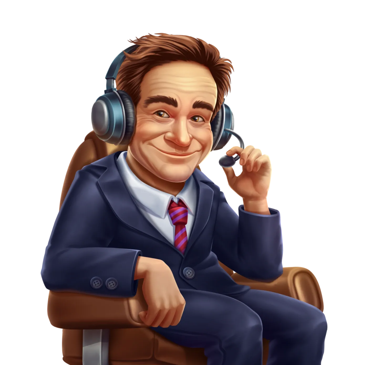 Crazy Streamer desktop action banner character