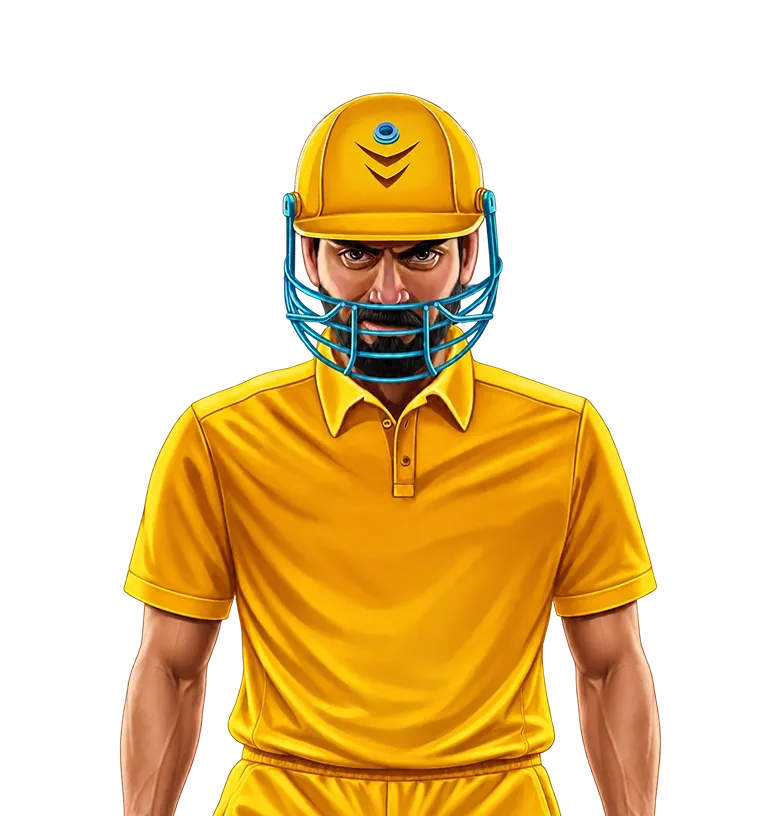 Cricket Crash mobile action banner character