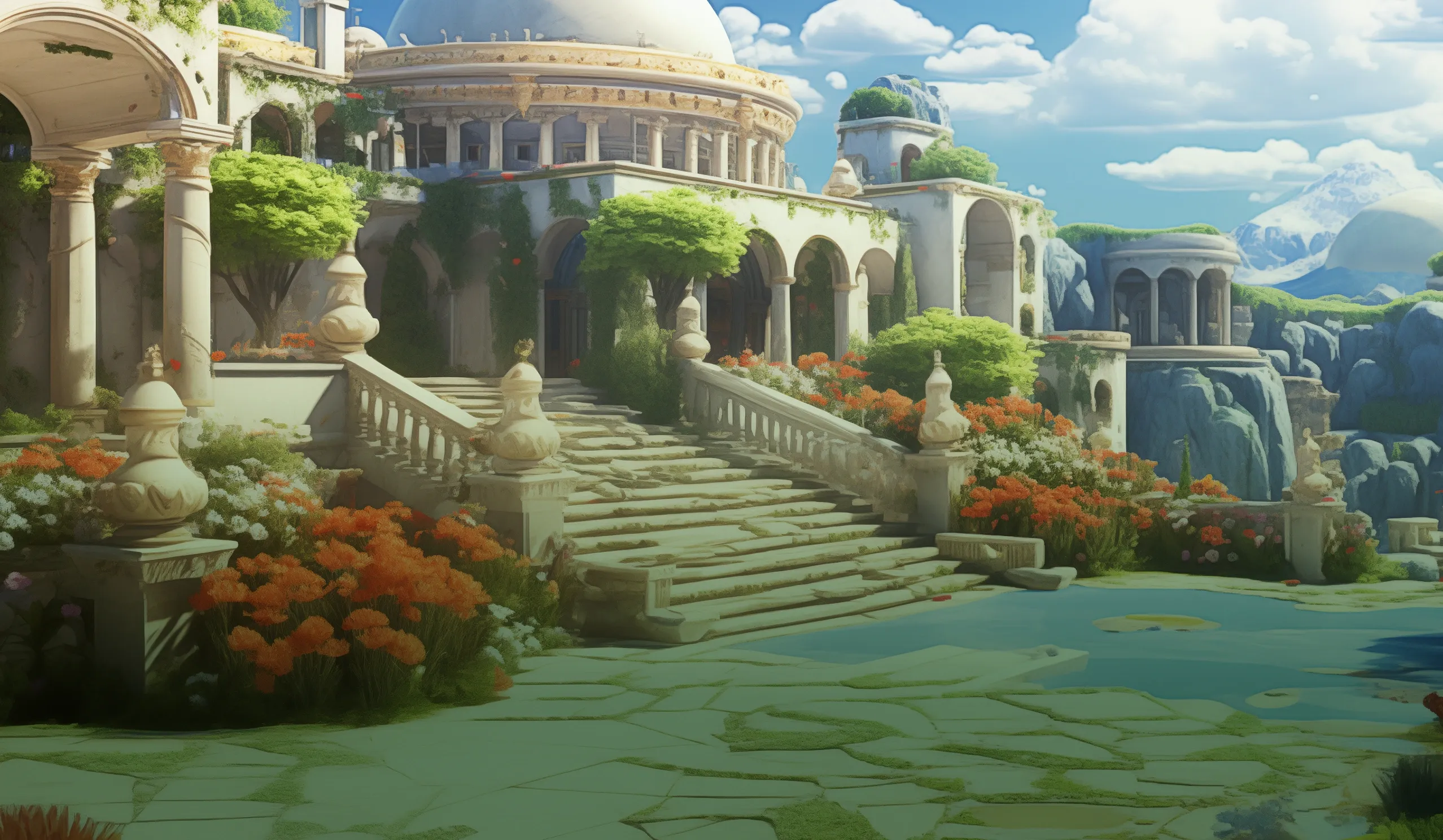 Crown of Afrodita desktop action banner background