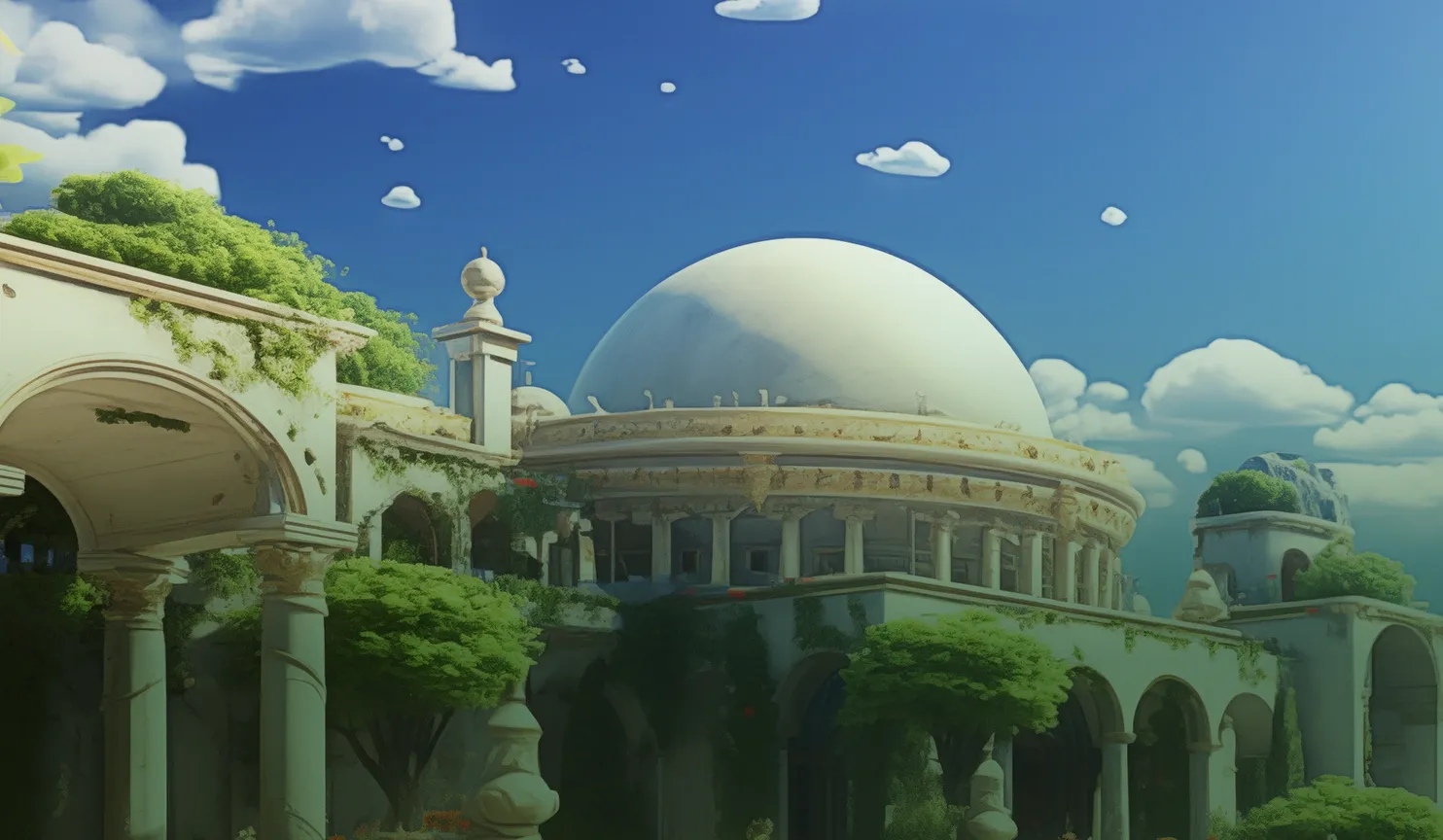 Crown of Afrodita mobile action banner background