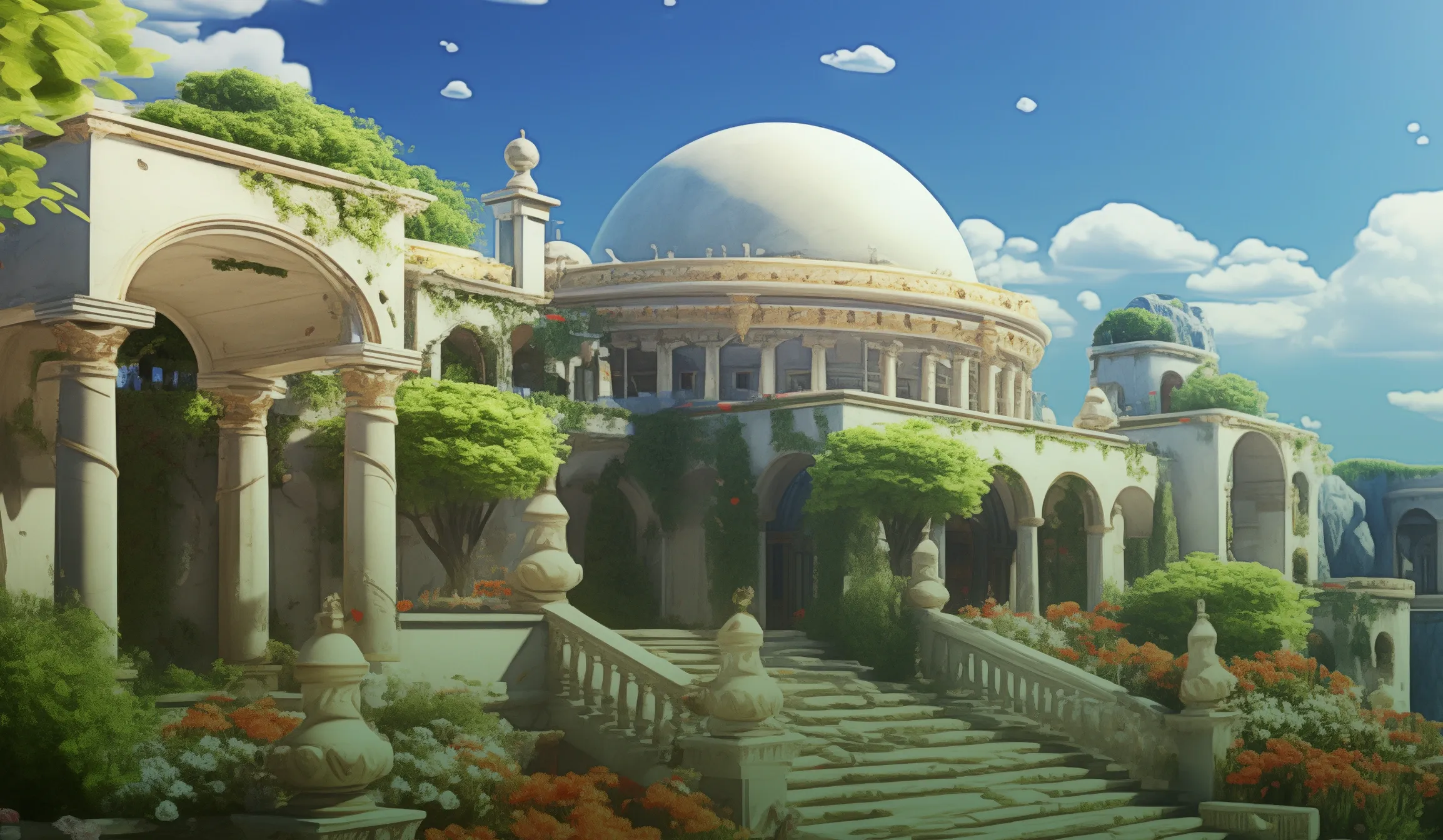 Crown of Afrodita tablet action banner background