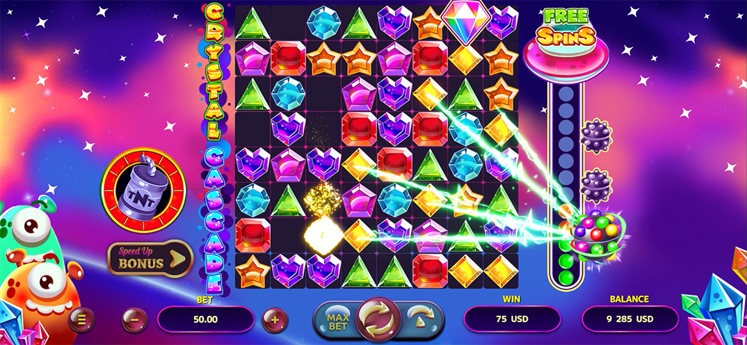 Crystal Cascade gameplay screenshot 1