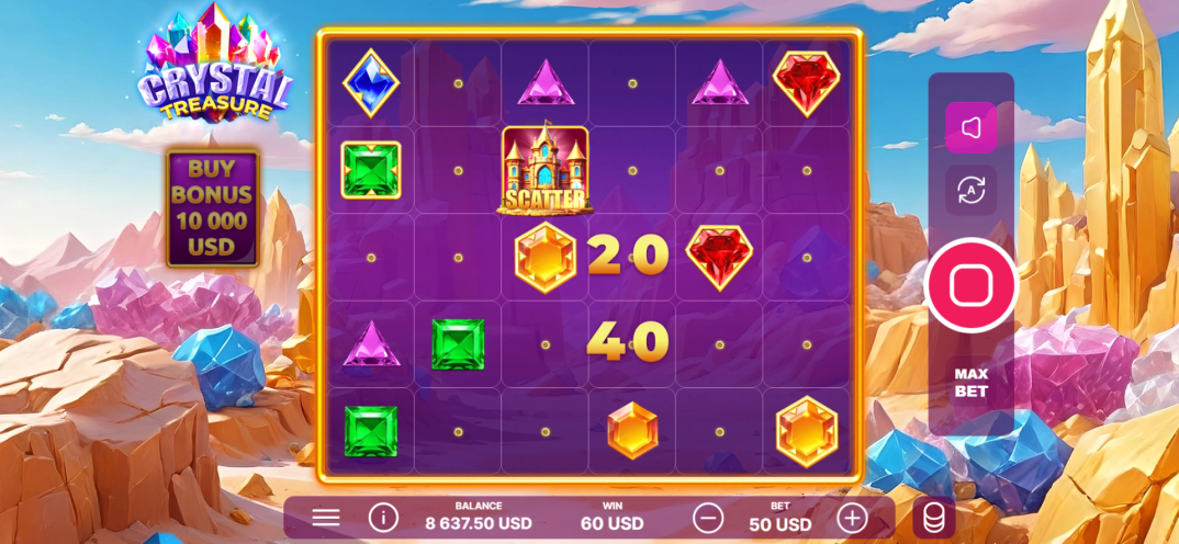 Crystal Treasure gameplay screenshot 2