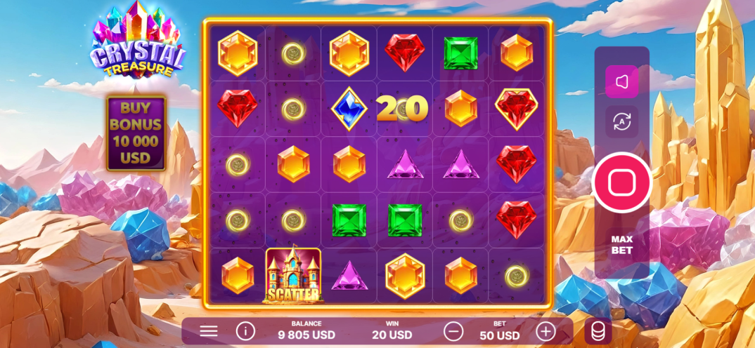 Crystal Treasure gameplay screenshot 4